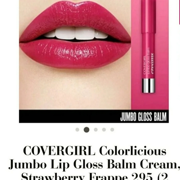 COVERGIRL Jumbo Lip Gloss Balm Creams, #295 STRAWBERRY FRAPPE (twin pack) - Picture 5 of 8